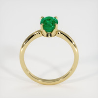 1.21 Ct. Emerald Ring, 18K Yellow Gold 3