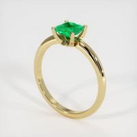 Emerald Ring 0.64 Ct. 18K Yellow Gold Preview