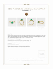 Emerald Ring 0.85 Ct., 18K Yellow Gold Appraisal