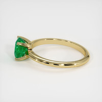 1.13 Ct. Emerald Ring, 18K Yellow Gold 4