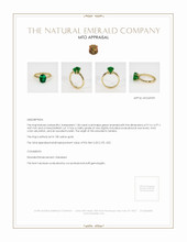 Emerald Ring 1.84 Ct., 18K Yellow Gold Appraisal