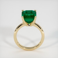 5.47 Ct. Emerald Ring, 18K Yellow Gold 3