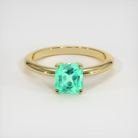 1.01 Ct. Emerald Ring, 18K Yellow Gold 1