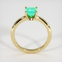 1.01 Ct. Emerald Ring, 18K Yellow Gold 3