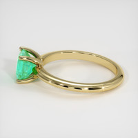 1.01 Ct. Emerald Ring, 18K Yellow Gold 4