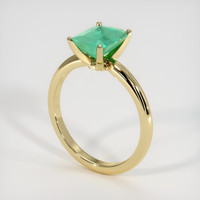 1.76 Ct. Emerald Ring, 18K Yellow Gold 2