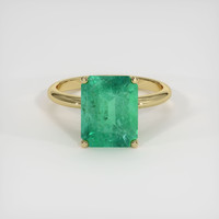 2.78 Ct. Emerald Ring, 18K Yellow Gold 1