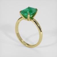 1.88 Ct. Emerald Ring, 18K Yellow Gold 2