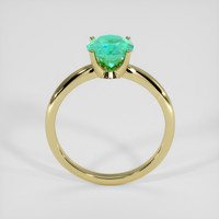 1.44 Ct. Emerald Ring, 18K Yellow Gold 3