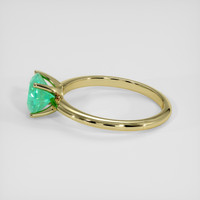1.44 Ct. Emerald Ring, 18K Yellow Gold 4