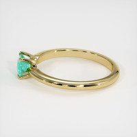 0.76 Ct. Emerald Ring, 18K Yellow Gold 4