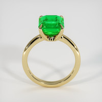 3.22 Ct. Emerald Ring, 18K Yellow Gold 3