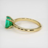 0.81 Ct. Emerald Ring, 18K Yellow Gold 4