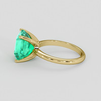 4.55 Ct. Emerald Ring, 18K Yellow Gold 4
