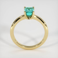 1.08 Ct. Emerald Ring, 18K Yellow Gold 3