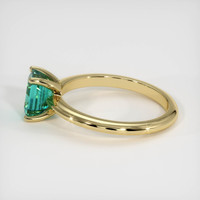 1.08 Ct. Emerald Ring, 18K Yellow Gold 4