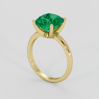 3.37 Ct. Emerald Ring, 18K Yellow Gold 2