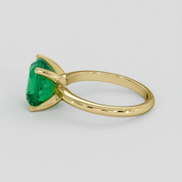 3.37 Ct. Emerald Ring, 18K Yellow Gold 4