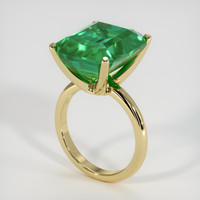 10.50 Ct. Emerald Ring, 18K Yellow Gold 2