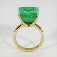 10.50 Ct. Emerald Ring, 18K Yellow Gold 3