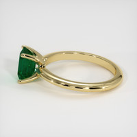 1.01 Ct. Emerald Ring, 18K Yellow Gold 4