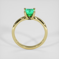 0.56 Ct. Emerald Ring, 18K Yellow Gold 3
