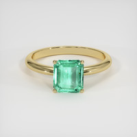 1.79 Ct. Emerald Ring, 18K Yellow Gold 1