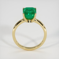 3.59 Ct. Emerald Ring, 18K Yellow Gold 3