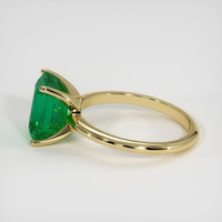 3.59 Ct. Emerald Ring, 18K Yellow Gold 4