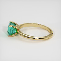 1.15 Ct. Emerald Ring, 18K Yellow Gold 4