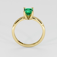0.75 Ct. Emerald Ring, 18K Yellow Gold 3