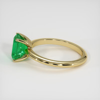 1.61 Ct. Emerald Ring, 18K Yellow Gold 4