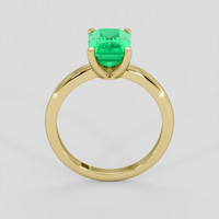 2.00 Ct. Emerald Ring, 18K Yellow Gold 3