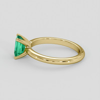 0.63 Ct. Emerald Ring, 18K Yellow Gold 4