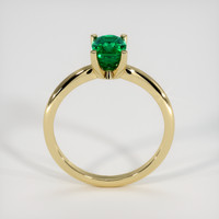 0.87 Ct. Emerald Ring, 18K Yellow Gold 3