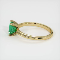 0.69 Ct. Emerald Ring, 18K Yellow Gold 4