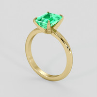 1.91 Ct. Emerald Ring, 18K Yellow Gold 2