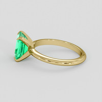 1.91 Ct. Emerald Ring, 18K Yellow Gold 4