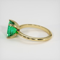 1.33 Ct. Emerald Ring, 18K Yellow Gold 4
