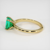 0.73 Ct. Emerald Ring, 18K Yellow Gold 4
