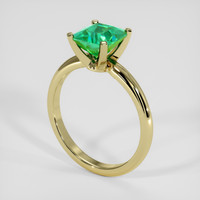 1.73 Ct. Emerald Ring, 18K Yellow Gold 2