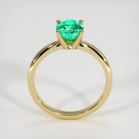1.27 Ct. Emerald Ring, 18K Yellow Gold 3