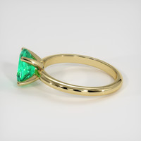 1.27 Ct. Emerald Ring, 18K Yellow Gold 4