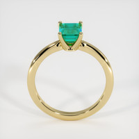 0.93 Ct. Emerald Ring, 18K Yellow Gold 3