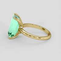 3.94 Ct. Emerald Ring, 18K Yellow Gold 4