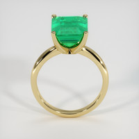 3.82 Ct. Emerald Ring, 18K Yellow Gold 3