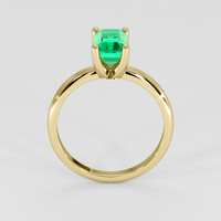1.22 Ct. Emerald Ring, 18K Yellow Gold 3