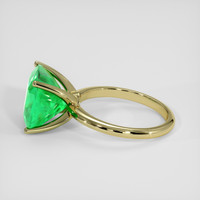5.70 Ct. Emerald Ring, 18K Yellow Gold 4