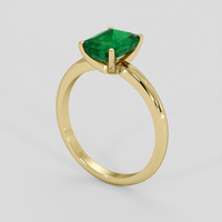 1.72 Ct. Emerald Ring, 18K Yellow Gold 2