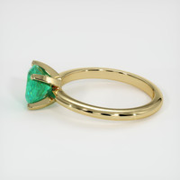 1.35 Ct. Emerald Ring, 18K Yellow Gold 4